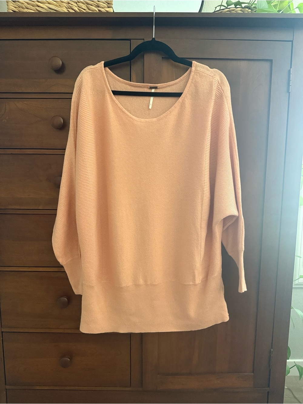 Free People Cashmere & Silk Dolman Boatneck Sweater